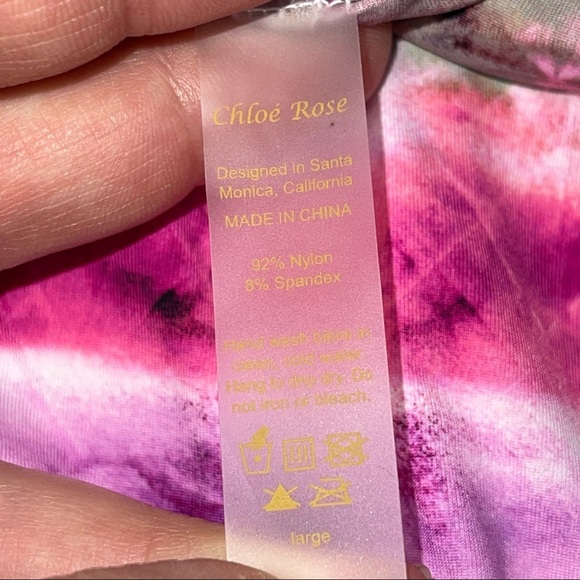 Chloe Rose Sun Chaser One Piece Tie Dyed L - Picture 7 of 11
